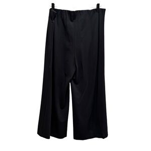 Caposhie Black Wide Leg Cropped Pants Size Large/XL